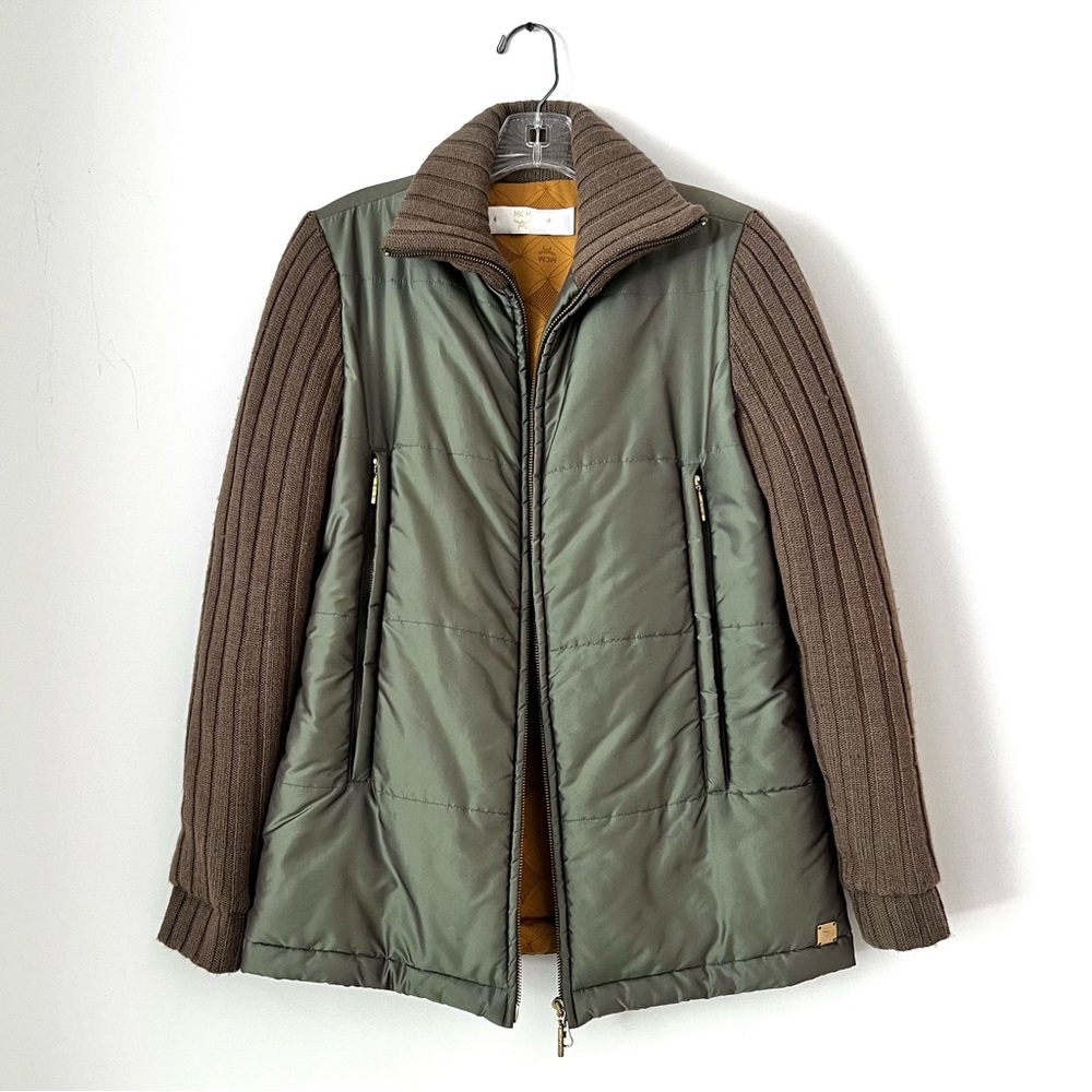 Rare Vtg MCM iridescent olive jacket